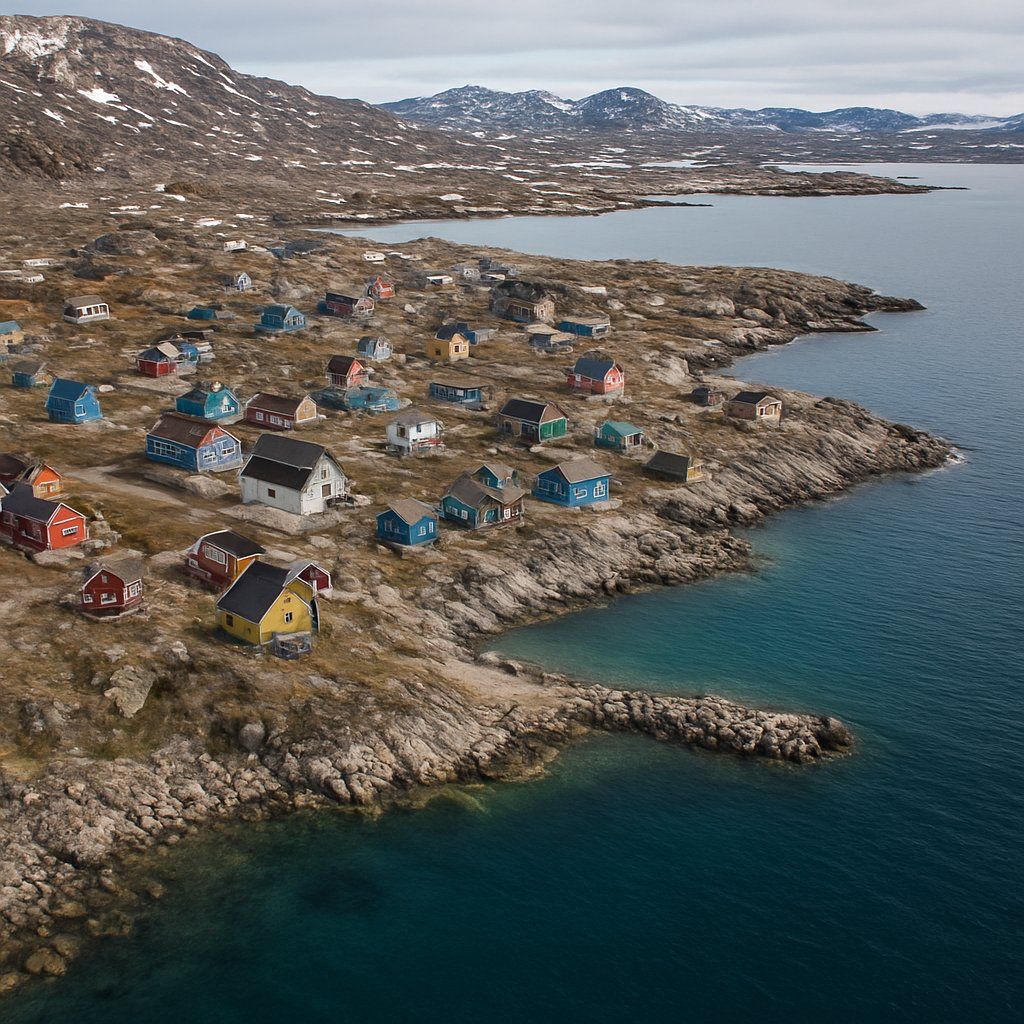 Savissivik, Greenland Cruise Port - overhead view of the Savissivik itinerary stop located in the Polar Regions cruising region
