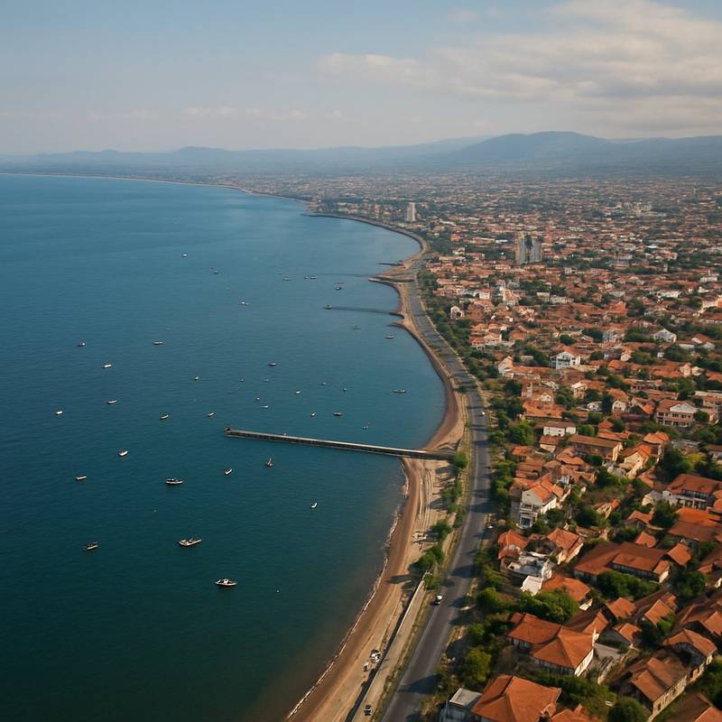 Semarang, Java, Indonesia Cruise Port - overhead view of the Semarang itinerary stop located in the South Pacific cruising region