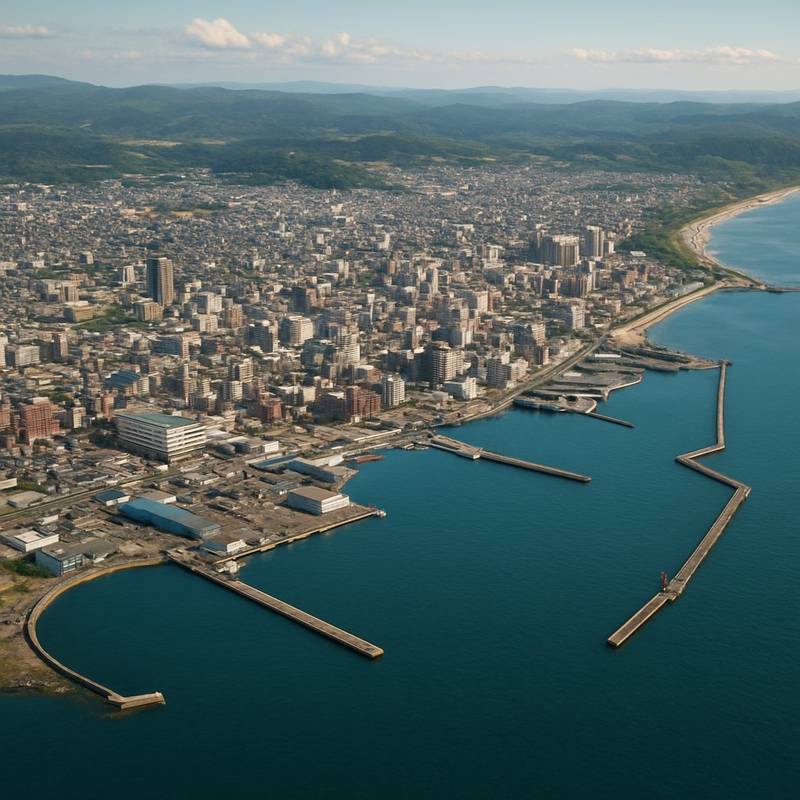 Sendai, Japan Cruise Port - overhead view of the Sendai itinerary stop located in the Other (Asia/Africa/Middle East) cruising region