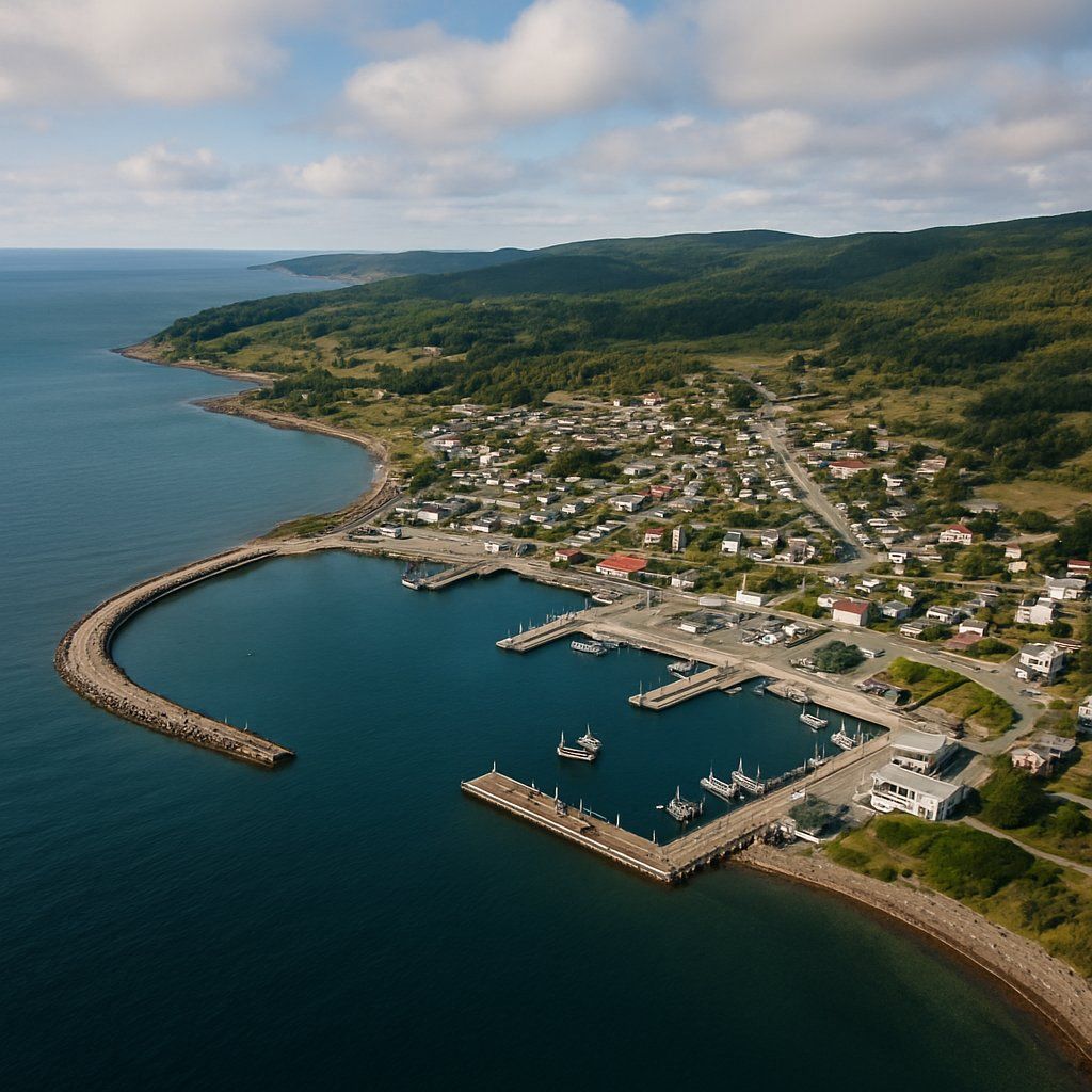 Sept-Lles, Canada Cruise Port - overhead view of the Sept-Lles itinerary stop located in the Canada, New England, New York cruising region