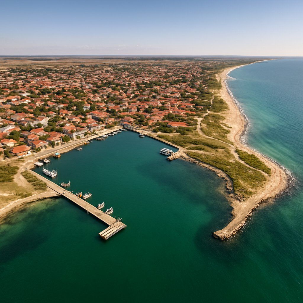 Sfantu Gheorghe, Romania Cruise Port - overhead view of the Sfantu Gheorghe itinerary stop located in the Europe - Eastern Europe cruising region