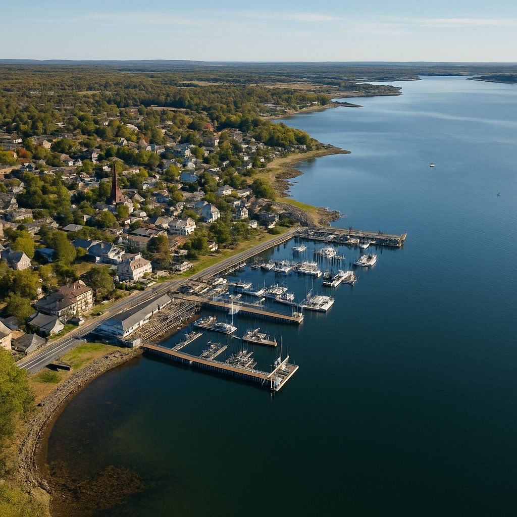 Shelburne, Nova Scotia Cruise Port - overhead view of the Shelburne itinerary stop located in the Canada, New England, New York cruising region