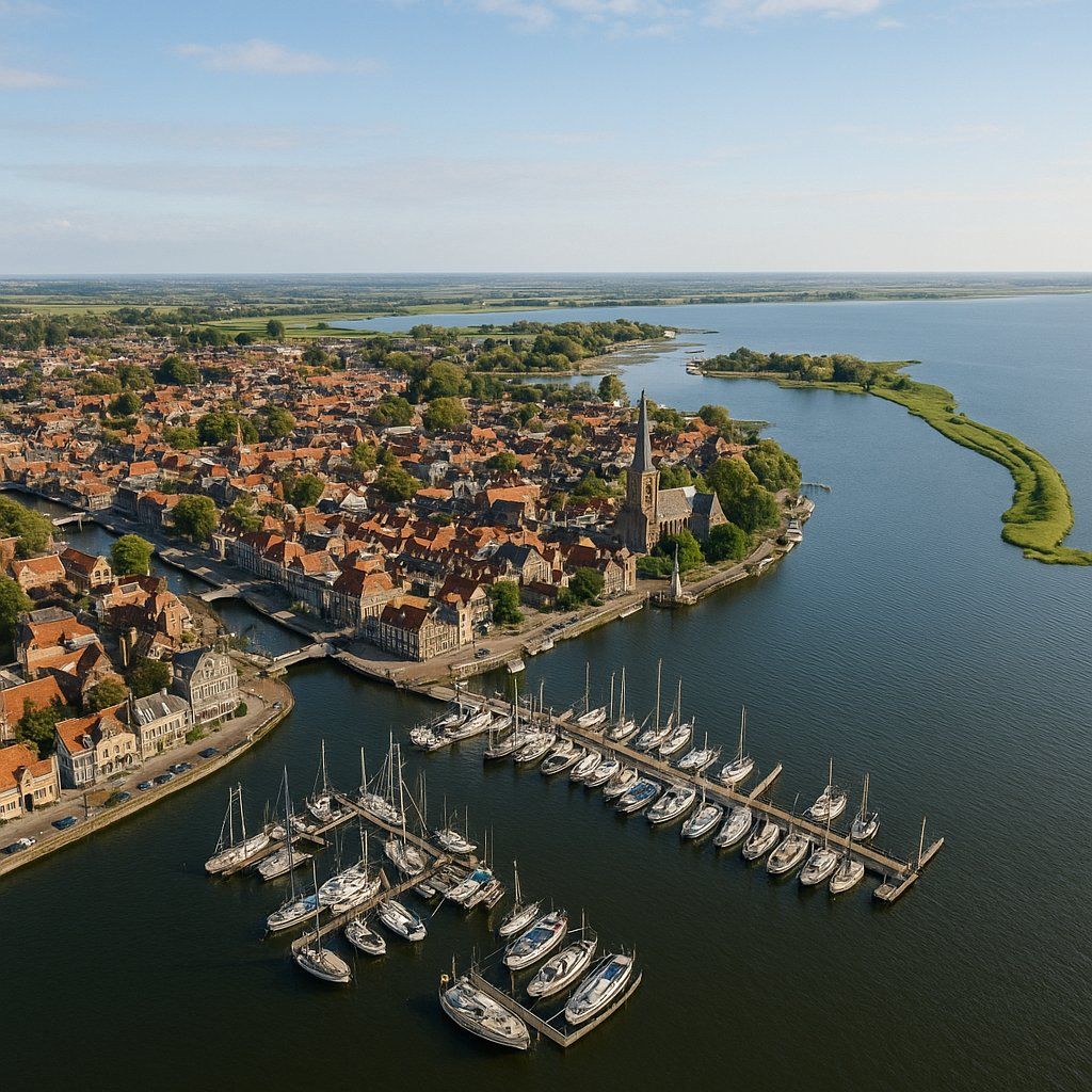 Sneek (friesland), Netherlands Cruise Port - overhead view of the Sneek itinerary stop located in the Europe - Western Europe cruising region