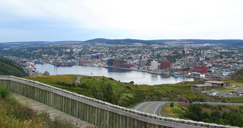 St. John's, Newfoundland Cruise Port - overhead view of the St. John's itinerary stop located in the Canada, New England, New York cruising region