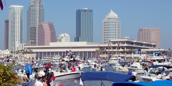 Tampa, Florida Cruise Port - overhead view of the Tampa itinerary stop located in the U.S. - Southeast cruising region