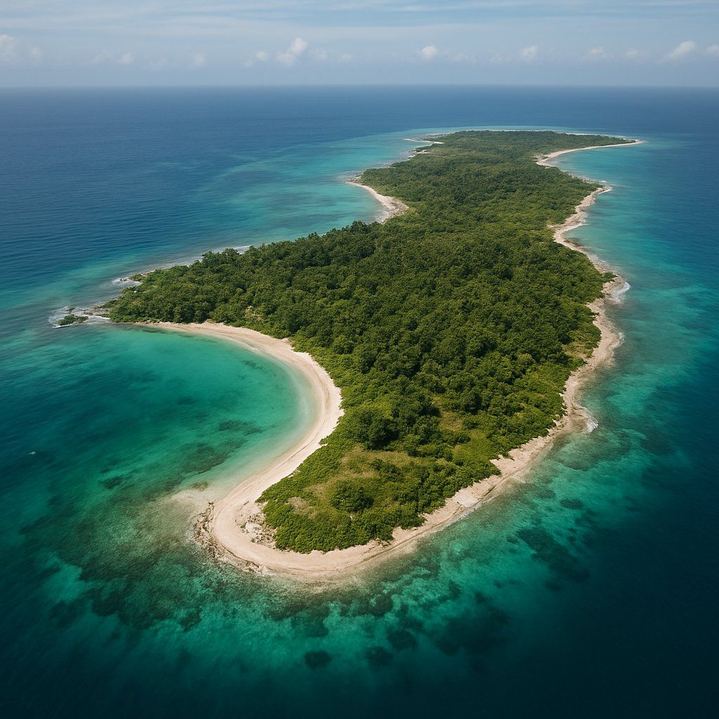 Thinnakara Island, Lakshadweep Islands, India Cruise Port - overhead view of the Thinnakara itinerary stop located in the Other (Asia/Africa/Middle East) cruising region