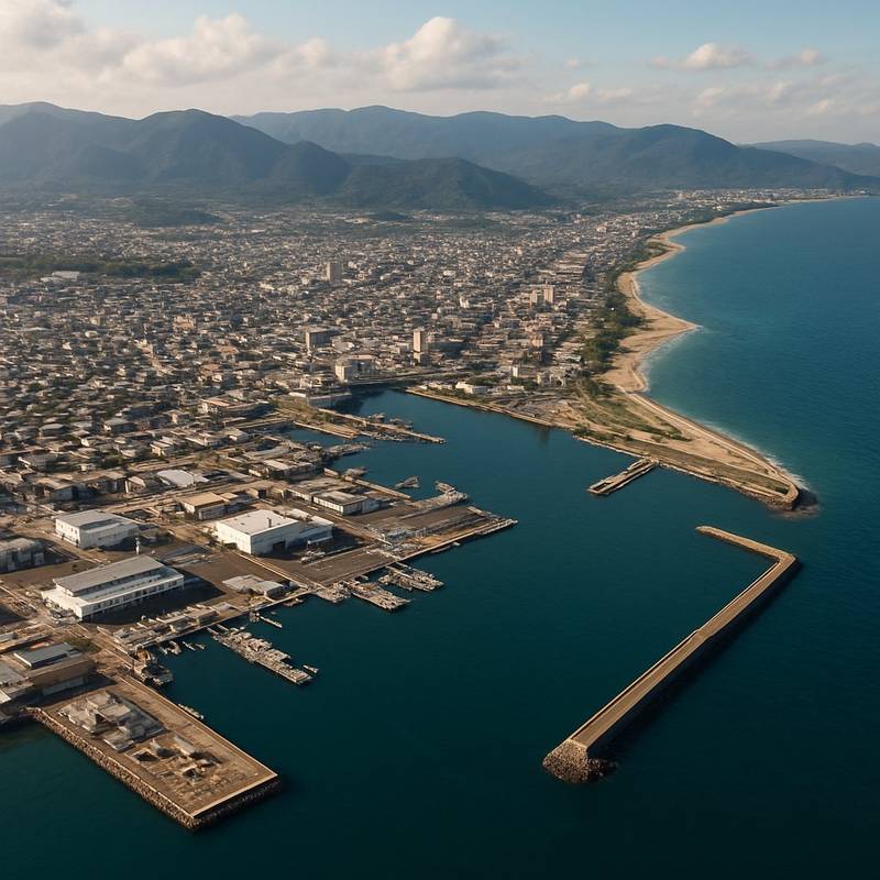 Tokushima, Japan Cruise Port - overhead view of the Tokushima itinerary stop located in the Other (Asia/Africa/Middle East) cruising region