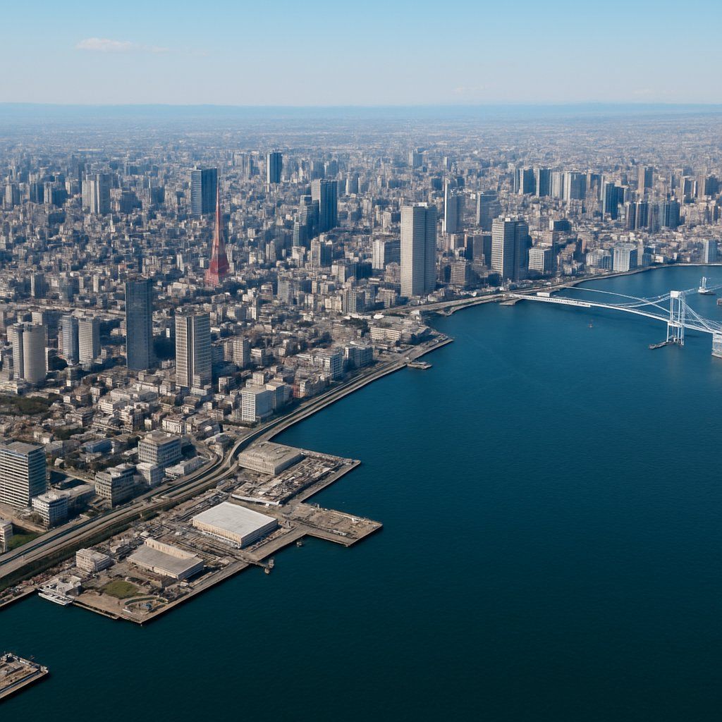 Tokyo Cruise Port - overhead view of the Tokyo itinerary stop located in the Other (Asia/Africa/Middle East) cruising region