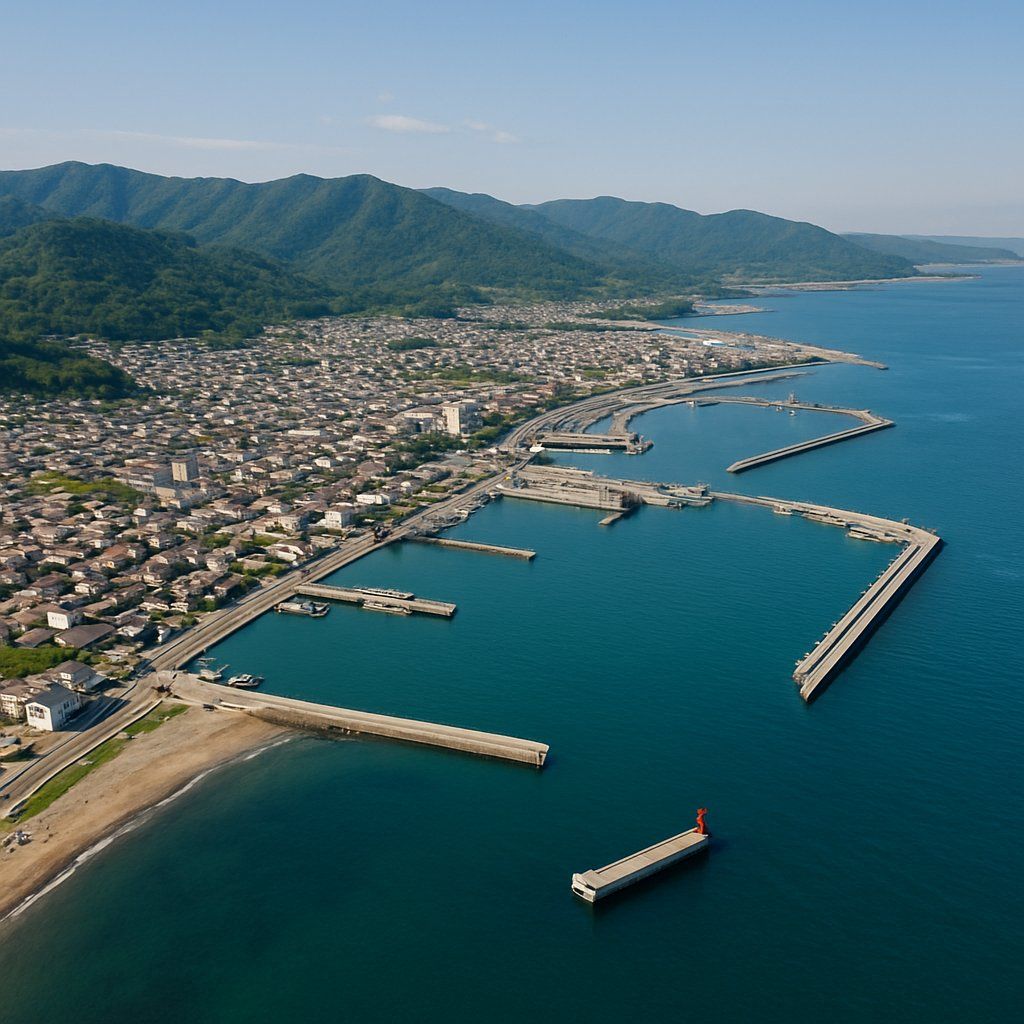Tsuruga, Fukui, Japan Cruise Port - overhead view of the Tsuruga itinerary stop located in the Other (Asia/Africa/Middle East) cruising region