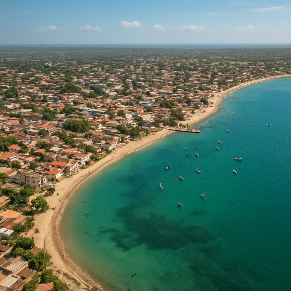Tulear, Madagascar Cruise Port - overhead view of the Tulear itinerary stop located in the Other (Asia/Africa/Middle East) cruising region