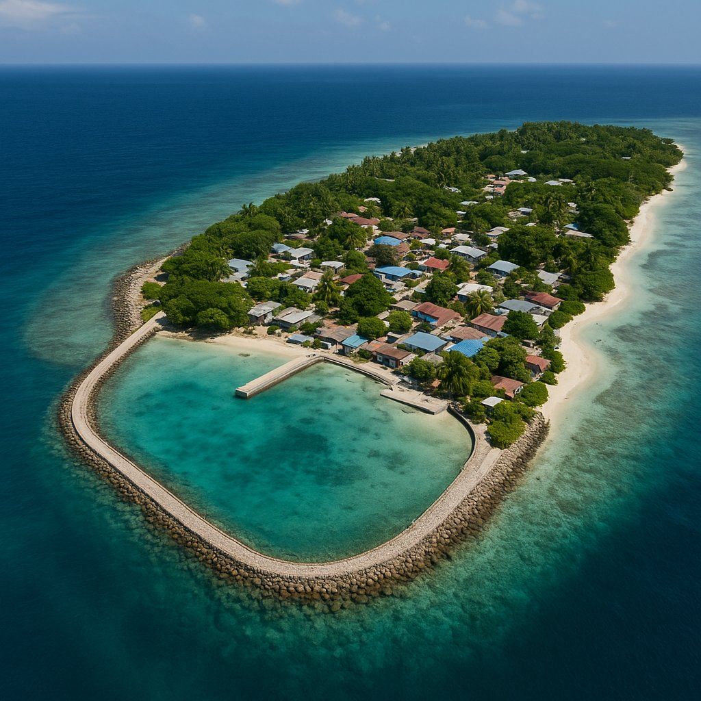 Uligamu (uligan), Haa Alif Atoll, Maldives Cruise Port - overhead view of the Uligamu itinerary stop located in the Other (Asia/Africa/Middle East) cruising region