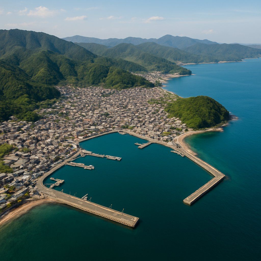 Uwajima, Japan Cruise Port - overhead view of the Uwajima itinerary stop located in the Other (Asia/Africa/Middle East) cruising region