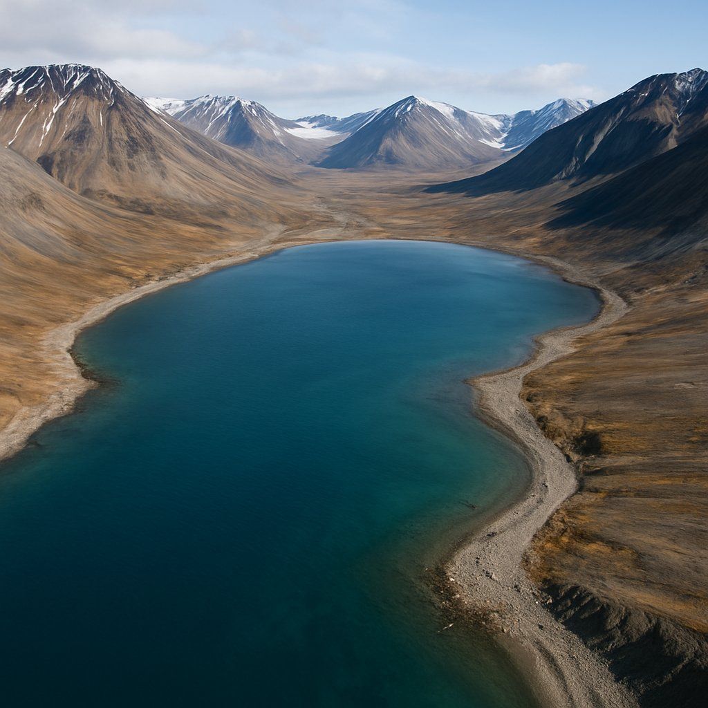 Virgohamna (virgo Bay), Svalbard, Norway Cruise Port - overhead view of the Virgohamna itinerary stop located in the Europe - Northern Europe cruising region