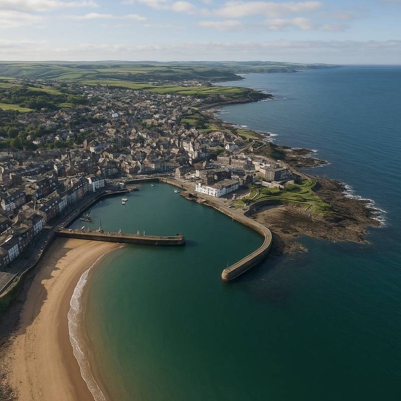 Whitehaven, England Cruise Port - overhead view of the Whitehaven itinerary stop located in the Europe - Western Europe cruising region