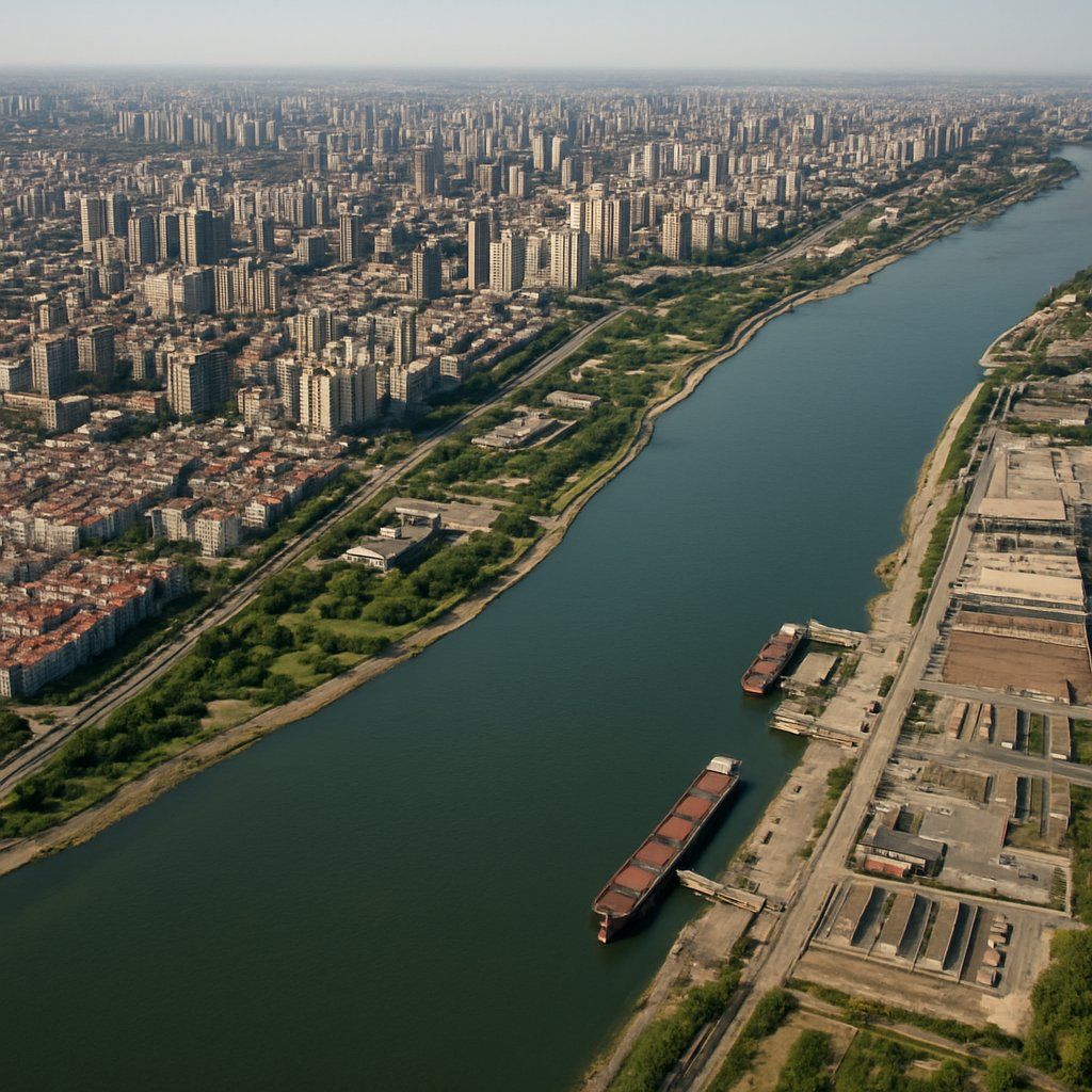 Xi'an, China Cruise Port - overhead view of the Xi'an itinerary stop located in the Other (Asia/Africa/Middle East) cruising region