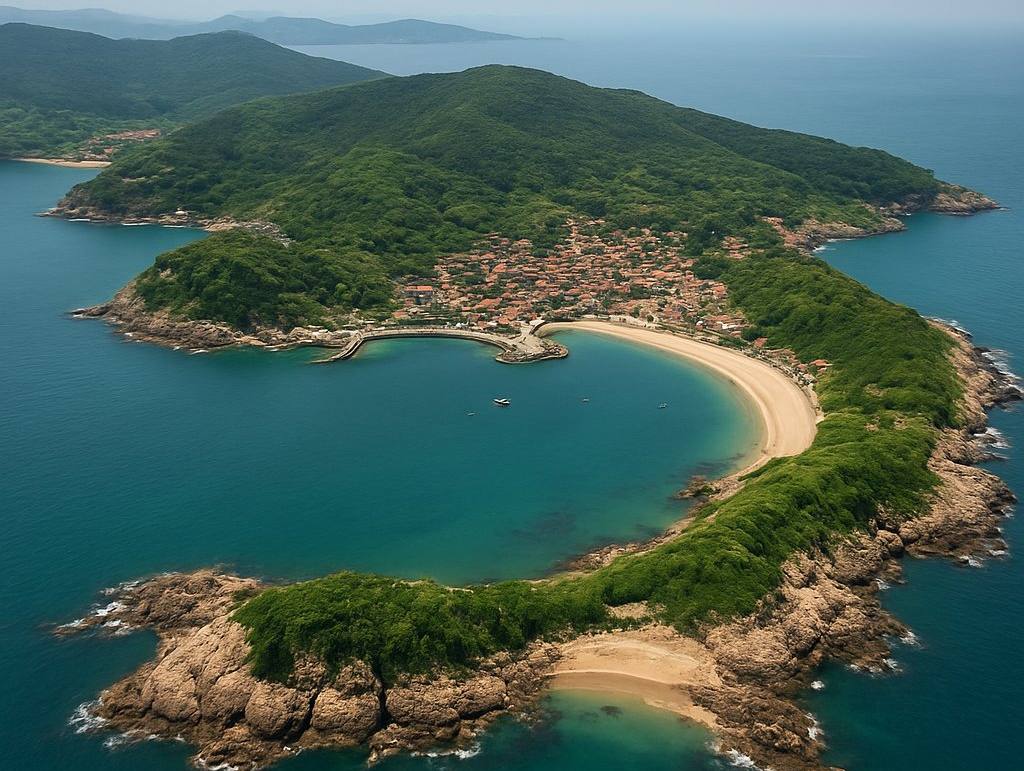 Zhujiajian Island, Zhoushan Archipelago, China cruise port