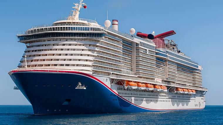 Carnival Celebration cruise ship at sea