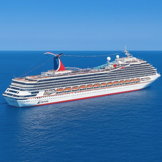 Carnival Conquest at sea