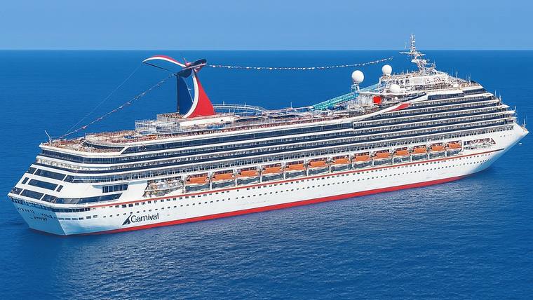 Carnival Conquest cruise ship at sea