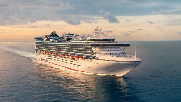 Carnival Encounter cruise ship at sea
