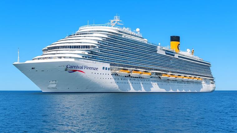 Carnival Firenze cruise ship at sea
