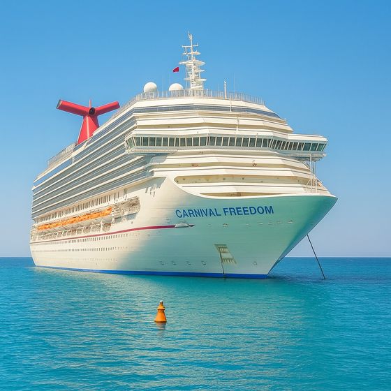 Carnival Freedom at sea