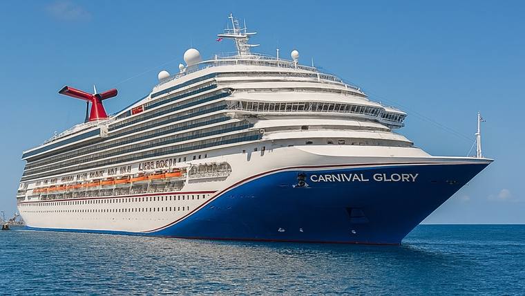 Carnival Glory cruise ship at sea