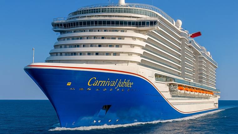 Carnival Jubilee cruise ship at sea