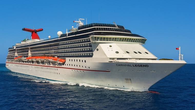 Carnival Legend cruise ship at sea