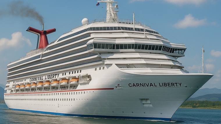 Carnival Liberty cruise ship at sea