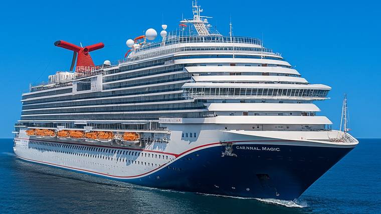 Carnival Magic cruise ship at sea