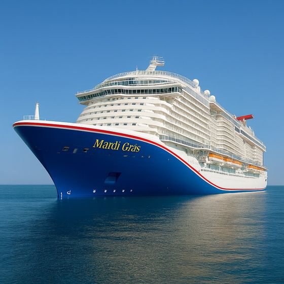 Carnival Mardi Gras at sea