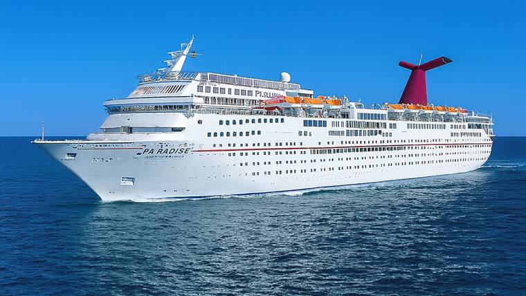 Carnival Paradise cruise ship at sea