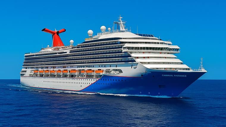 Carnival Radiance cruise ship at sea