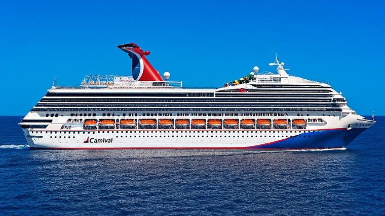 Carnival Sunrise cruise ship at sea