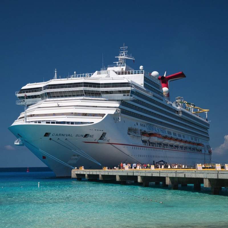 Carnival Sunshine Size Infographic