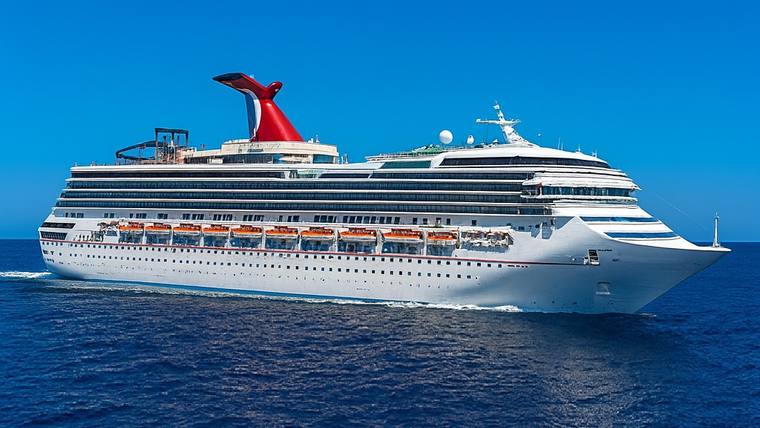 Carnival Sunshine cruise ship at sea