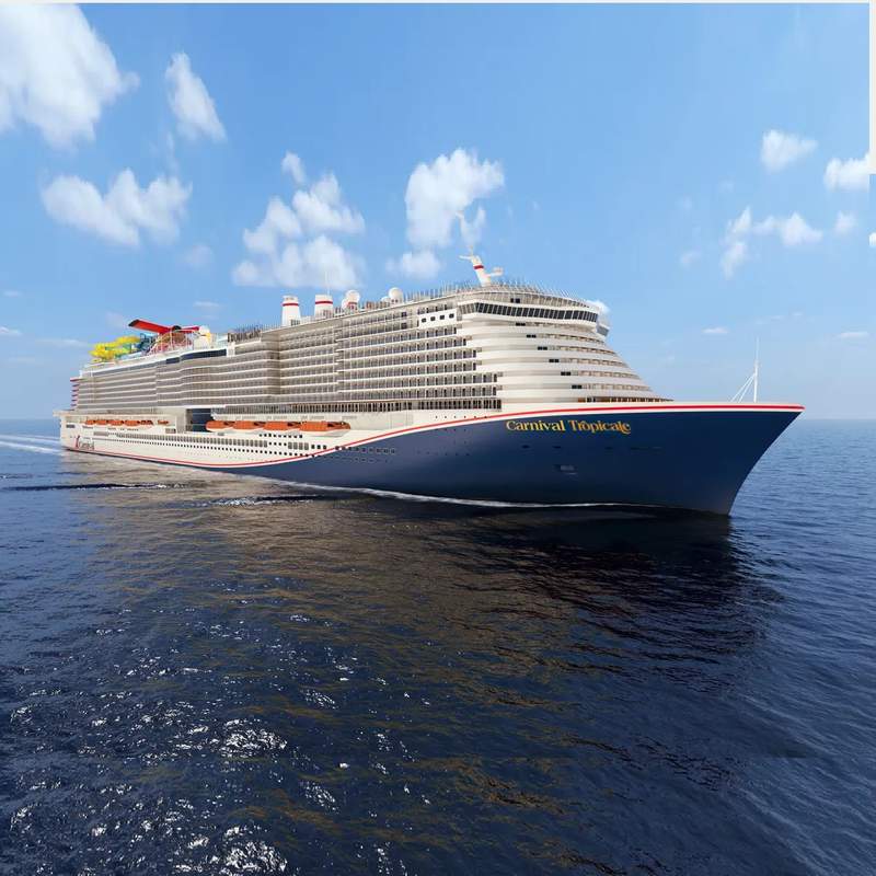 Carnival Tropicale Size Infographic