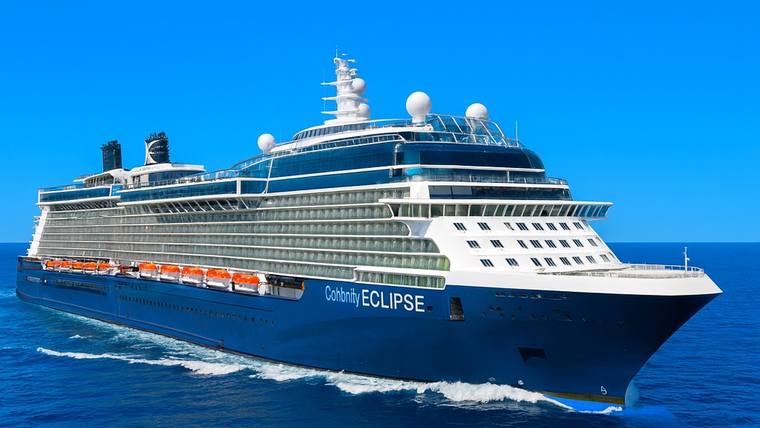 Celebrity Eclipse cruise ship at sea