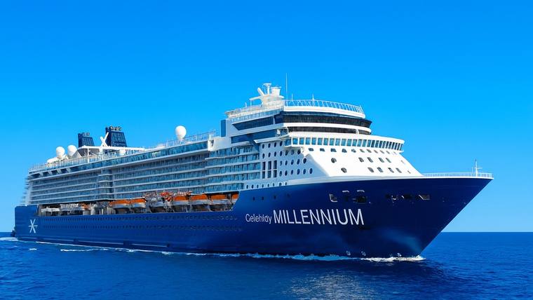 Celebrity Millennium cruise ship at sea