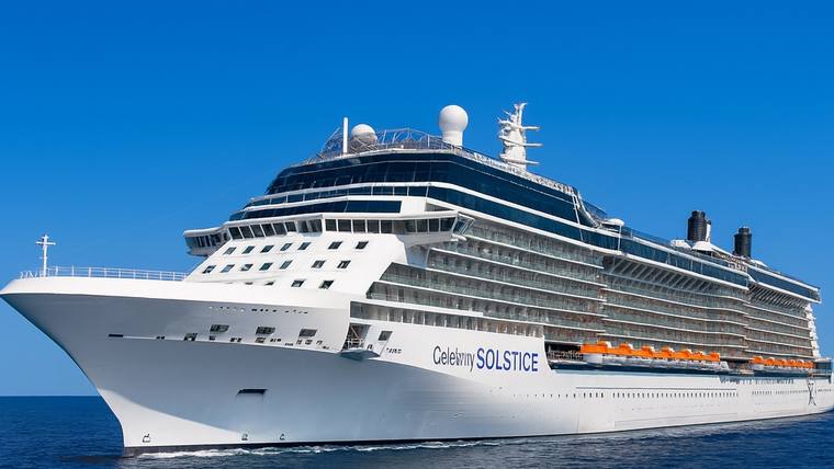 Celebrity Solstice cruise ship at sea