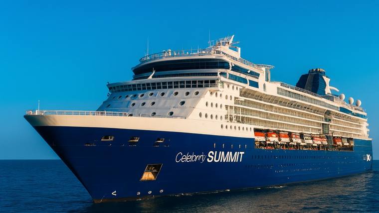 Celebrity Summit cruise ship at sea