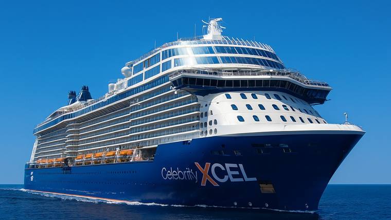 Celebrity XCel cruise ship at sea