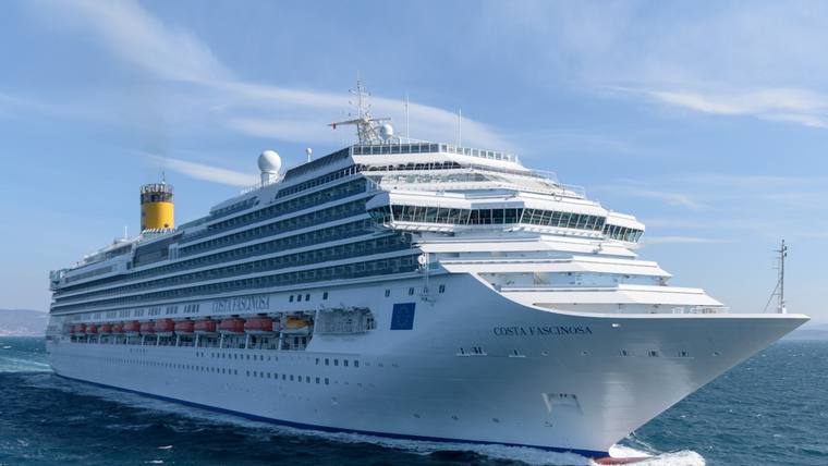 Costa Favolosa cruise ship at sea