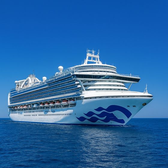 Crown Princess at sea
