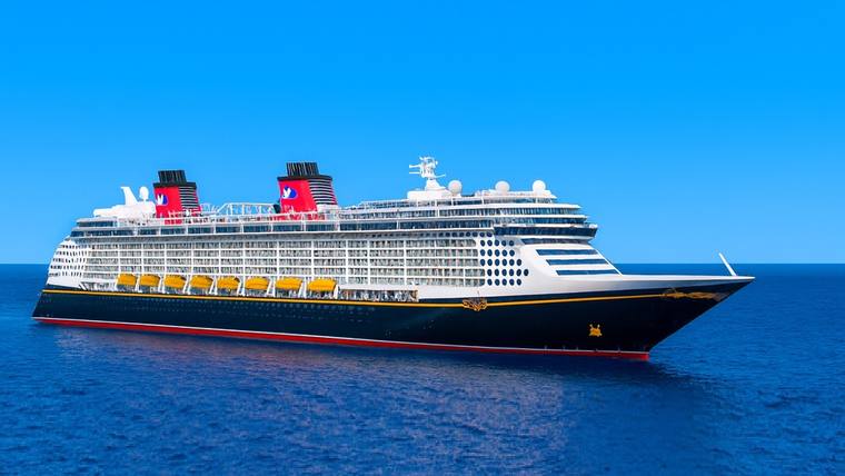 Disney Fantasy cruise ship at sea