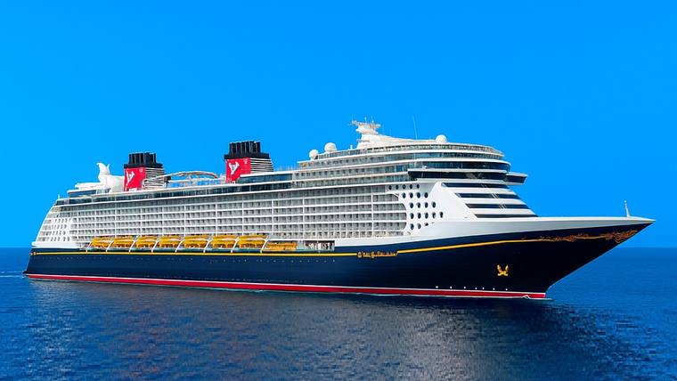 Disney Treasure cruise ship at sea