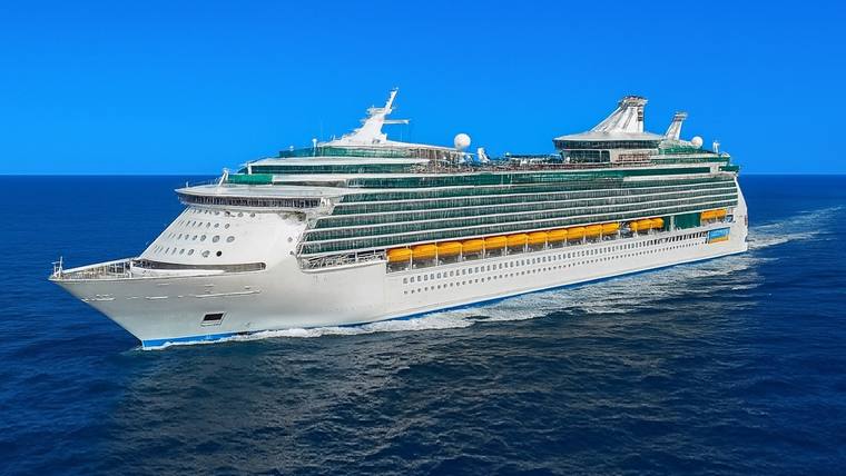 Freedom of the Seas cruise ship at sea