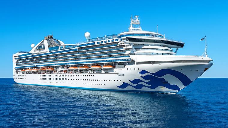 Grand Princess cruise ship at sea