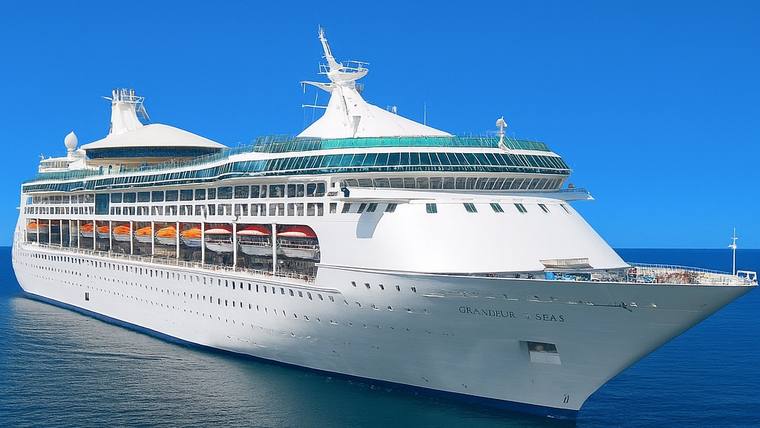 Grandeur of the Seas cruise ship at sea